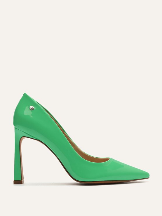 Sapato Social Scarpin Verniz Verde